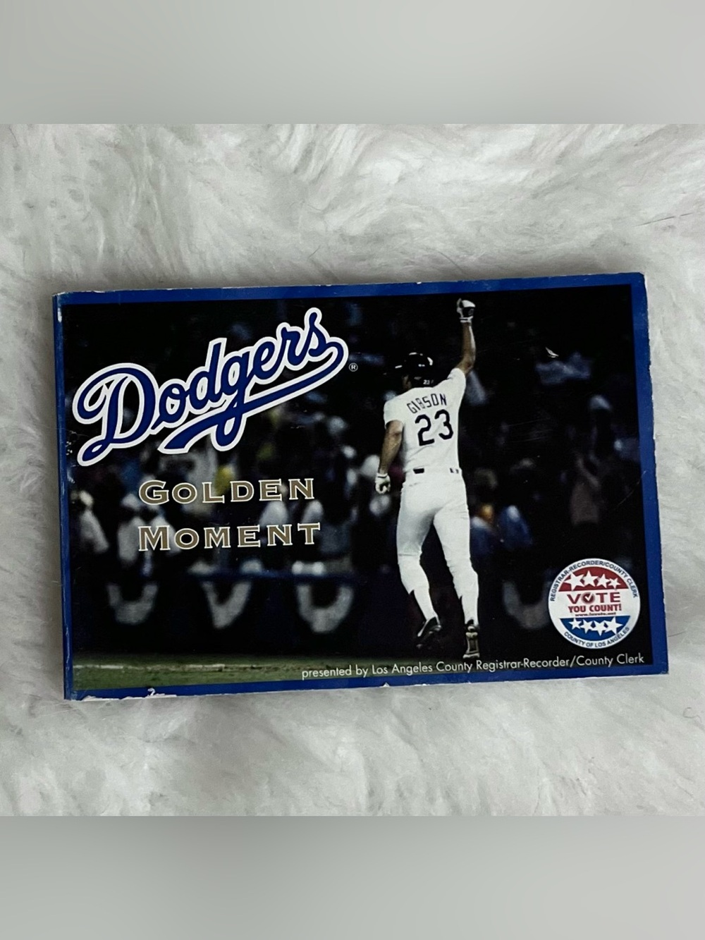 2008 Dodgers Golden Moment Blue Flip Animated Scene Book